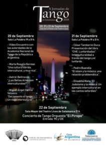 Teatro Liceo X Jornadas de Tango Salamanca Septiembre 2018