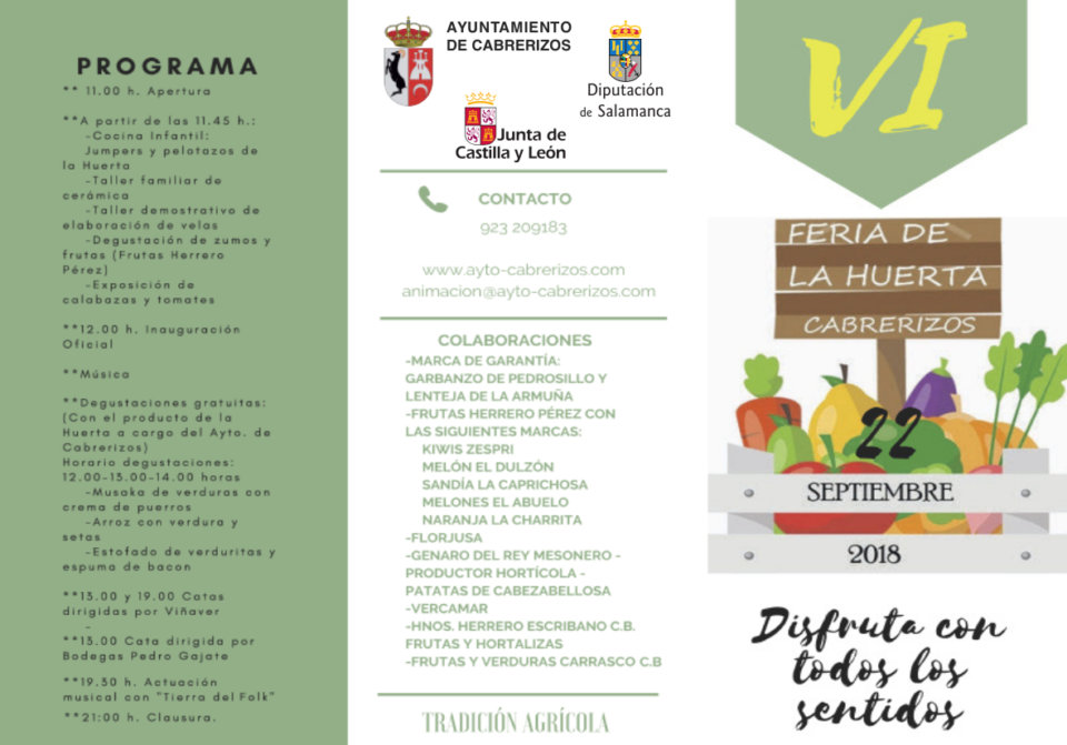 Cabrerizos VI Feria de la Huerta Septiembre 2018