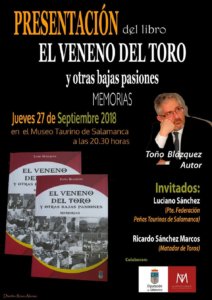 Museo Taurino El veneno del toro y otras bajas pasiones Salamanca Septiembre 2018