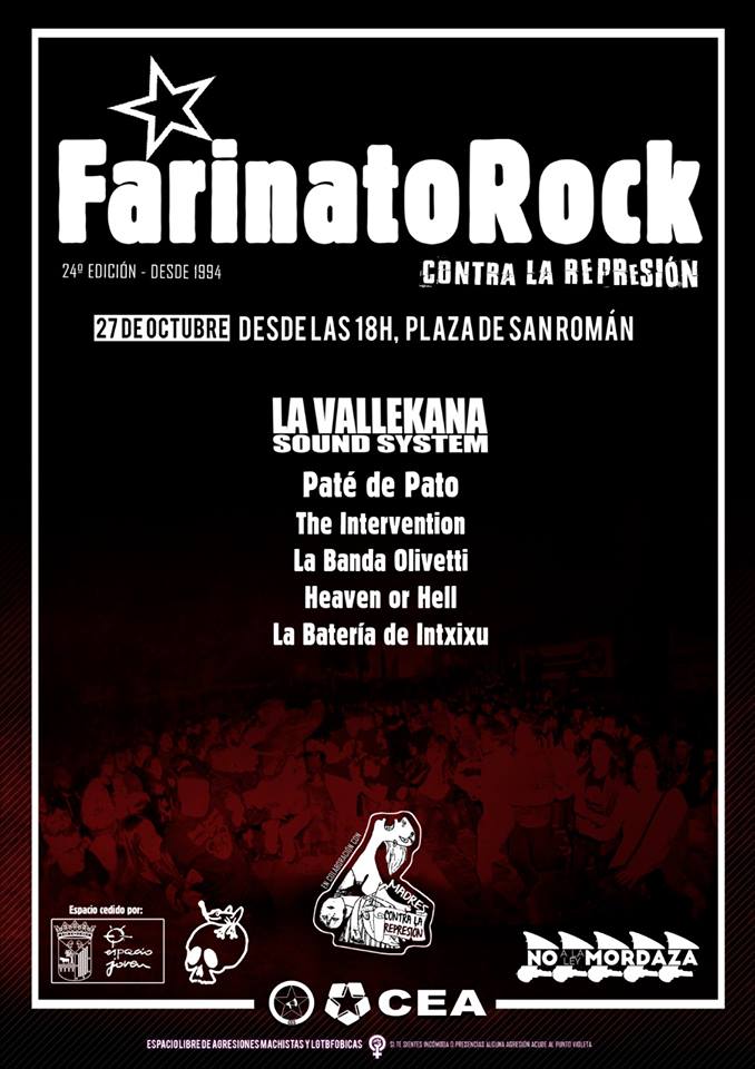 Plaza de San Román XXIV Festival Farinato Rock CEA CES Salamanca Octubre 2018