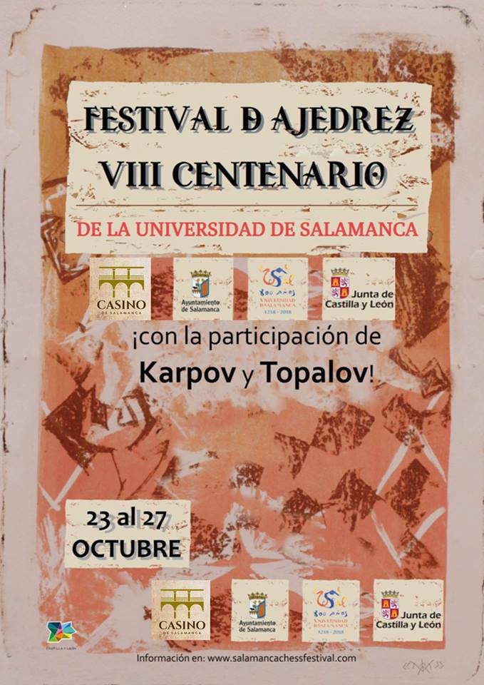 Salamanca Festival de Ajedrez VIII Centenario Octubre 2018