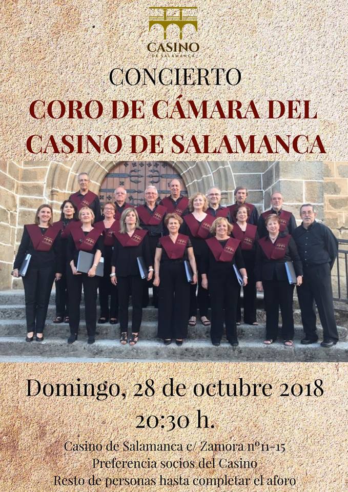 Casino de Salamanca Coro de Cámara Octubre 2018