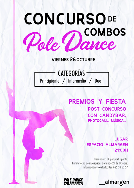 Espacio Almargen Concurso de Pole Dance Salamanca Octubre 2018