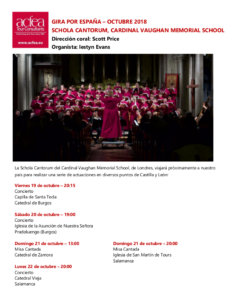 Schola Cantorum Salamanca Octubre 2018
