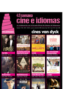 Cines Van Dyck 43 Semana Cine e idiomas 5 al 8 de noviembre Salamanca