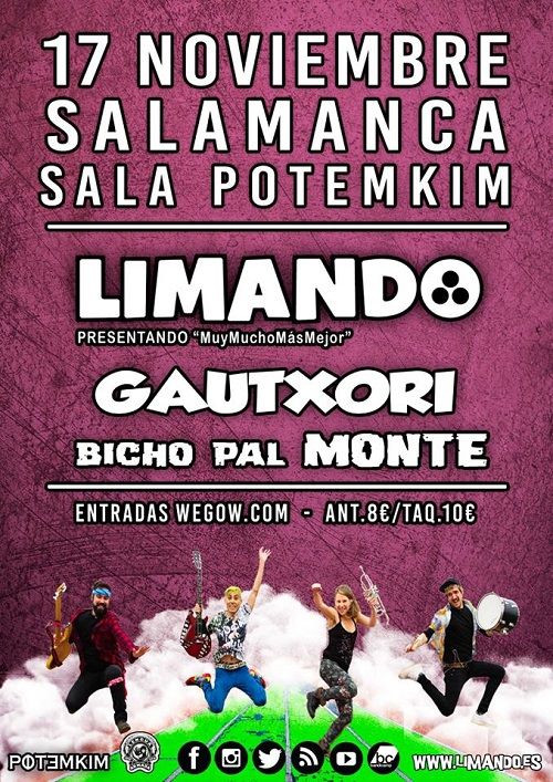 Potemkim Limando + Gautxori + Bicho Pal Monte Salamanca Noviembre 2018