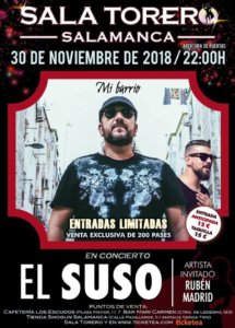 Sala Torero El Suso Salamanca Noviembre 2018