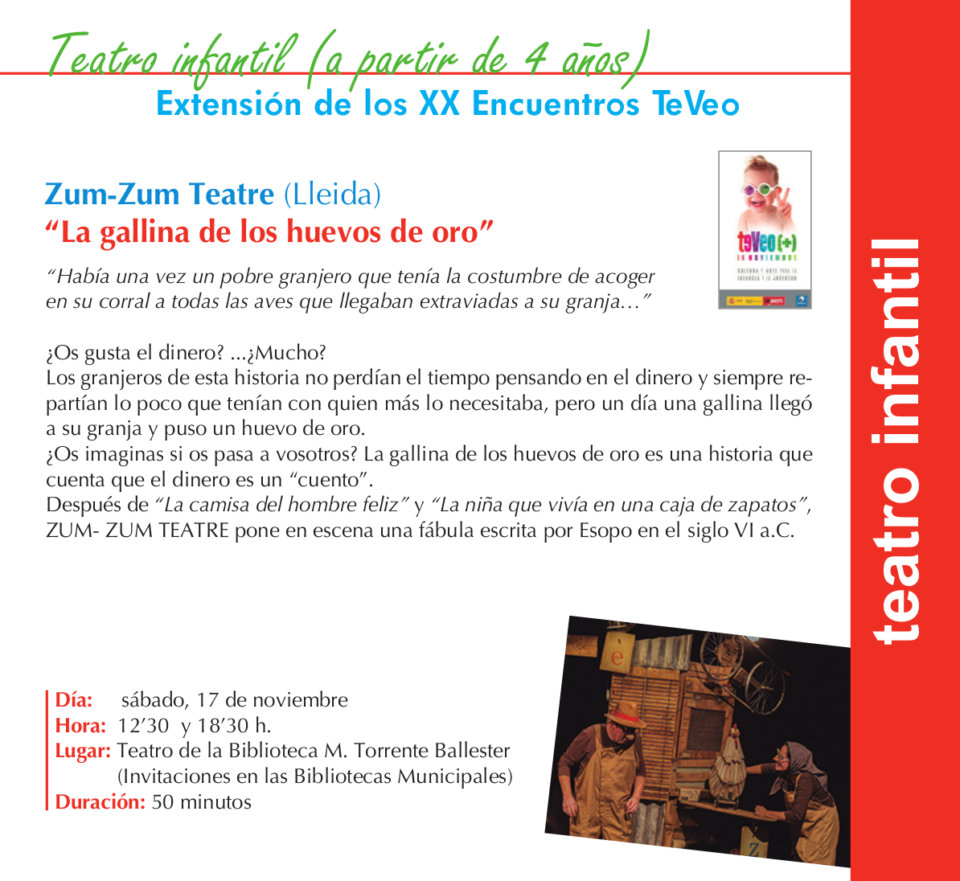 Torrente Ballester Zum-Zum Teatre Salamanca Noviembre 2018