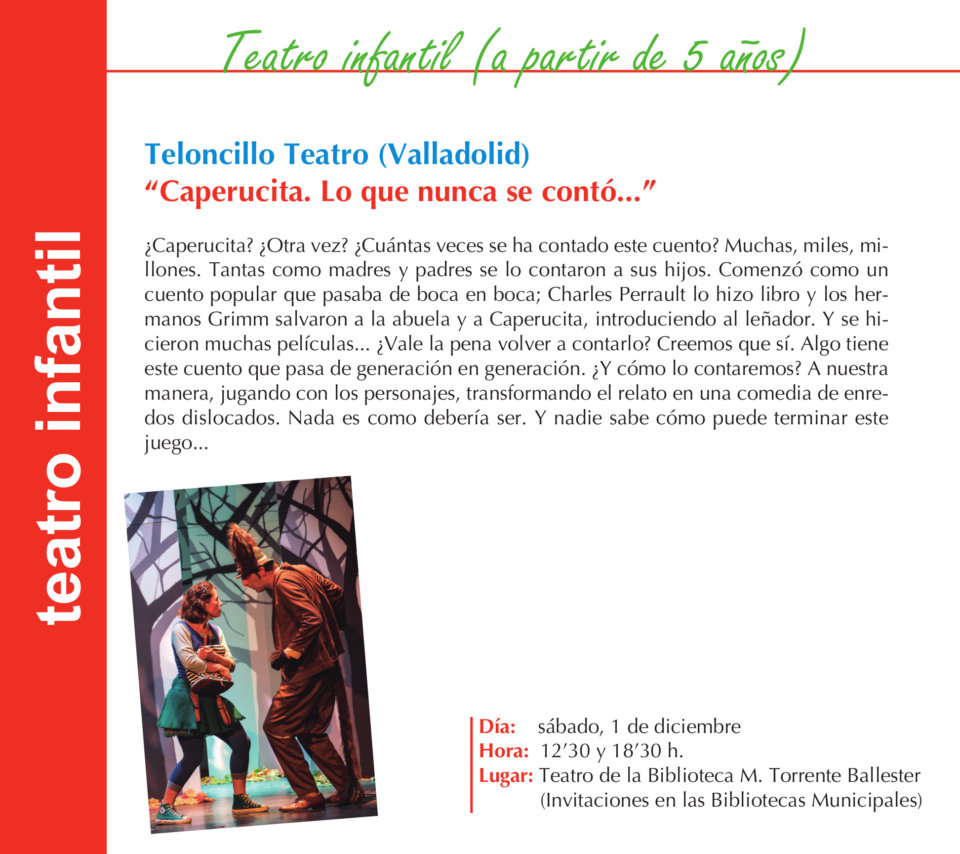 Torrente Ballester Teloncillo Teatro Salamanca Noviembre 2018