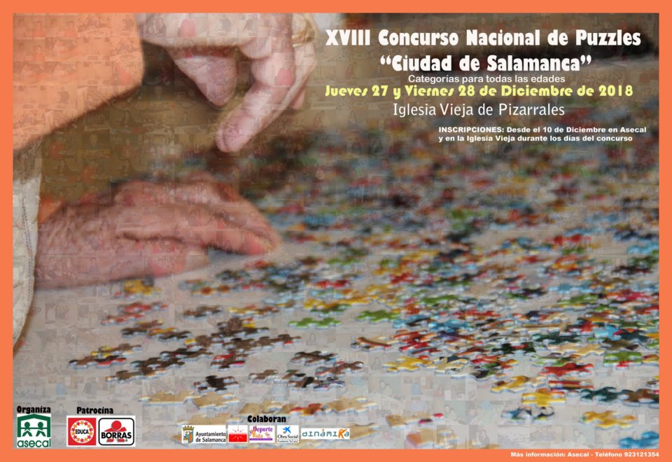 Iglesia Vieja XVIII Concurso Nacional de Puzzles Ciudad de Salamanca Asecal Diciembre 2018