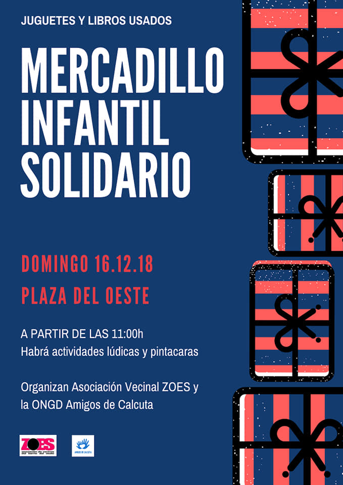 Plaza del Oeste Mercadillo Infantil Solidario Salamanca Diciembre 2018