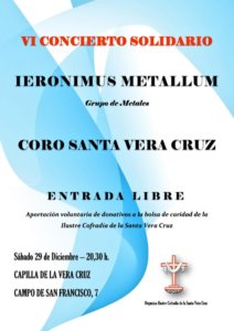 Capilla de la Vera Cruz VI Concierto Solidario Salamanca Diciembre 2018