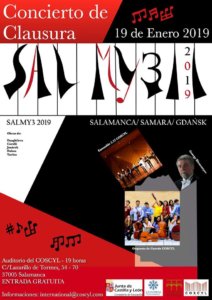 Conservatorio Superior de Música de Castilla y León COSCYL Festival Salmy3 19 de enero de 2019 Salamanca