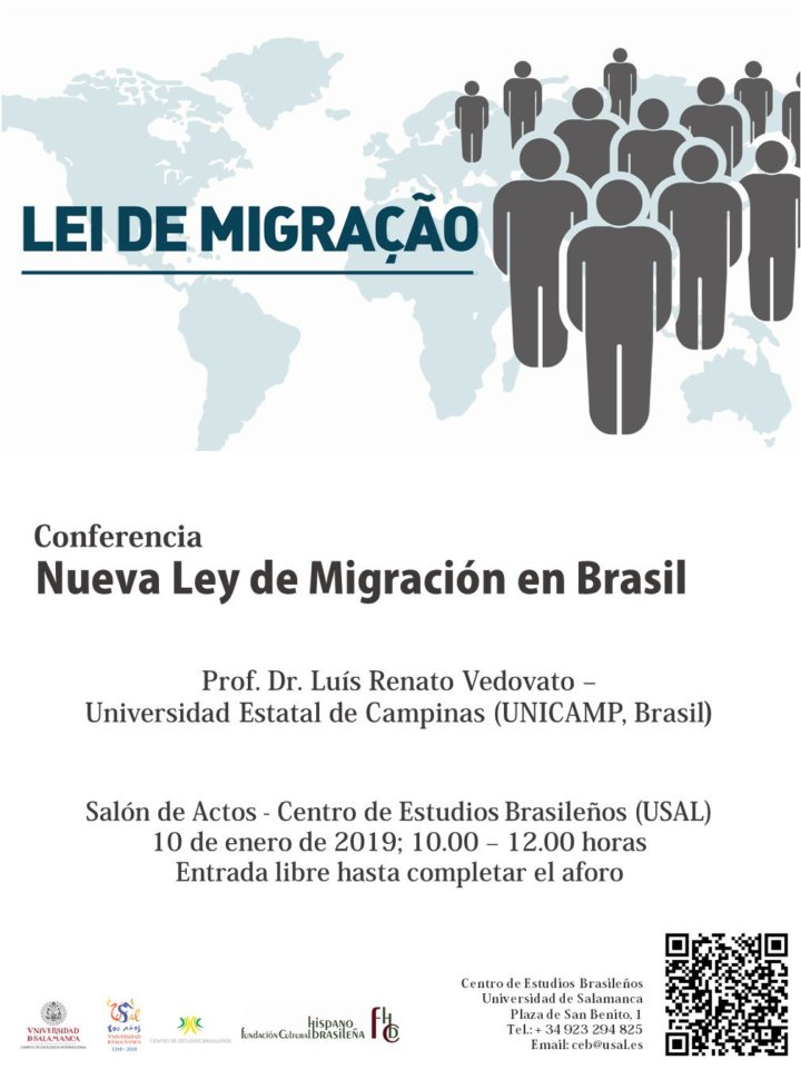 Centro de Estudios Brasileños Nueva Ley Migratoria de Brasil Salamanca Enero 2019