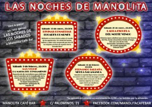 Manolita Café Bar Las noches de Manolita Salamanca Enero febrero 2019