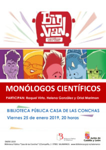 Casa de las Conchas Monólogos Científicos Salamanca Enero 2019
