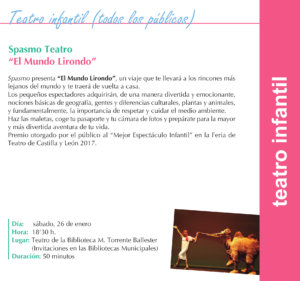 Torrente Ballester Spasmo Teatro Salamanca Enero 2019