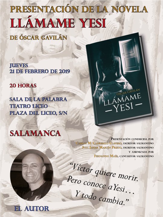 Teatro Liceo Llámame Yesi Salamanca Febrero 2019