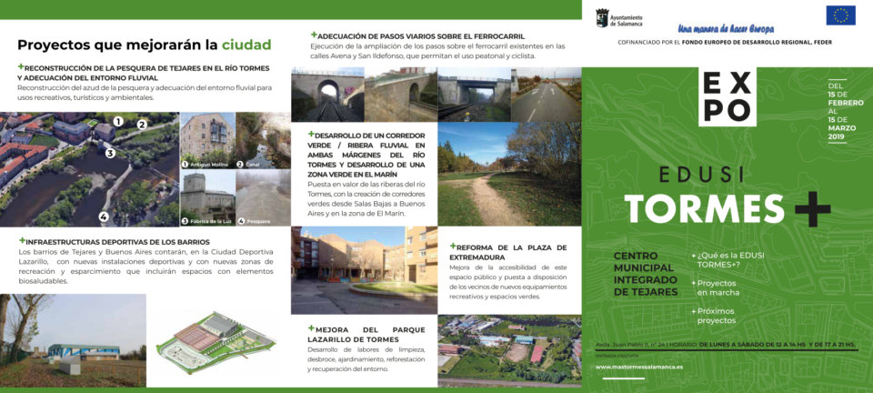 Centro Municipal Integrado Tejares Edusi Tormes+ Salamanca Febrero marzo 2019