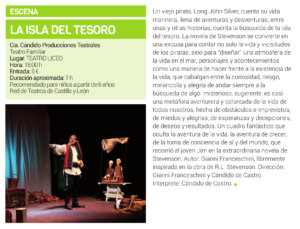Teatro Liceo La isla del tesoro Salamanca Febrero 2019