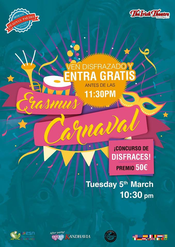 The Irish Theatre Carnaval Erasmus Salamanca Marzo 2019