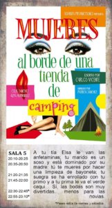 La Malhablada Mujeres al borde de una tienda de camping Salamanca Marzo 2019