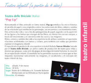 Torrente Ballester Teatro delle Briciole Salamanca Marzo 2019
