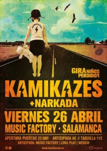 Music Factory Kamikazes + Narkada Salamanca Abril 2019