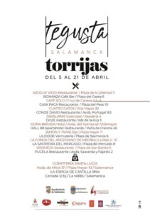 Salamanca III Concurso de Torrijas Abril 2019