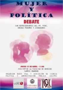 Facultad de Derecho Mujer y política Radio USAL Salamanca Abril 2019