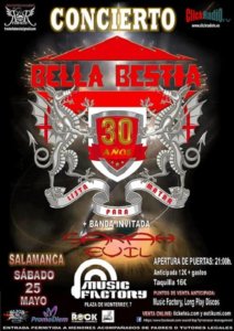 Music Factory Bella Bestia + Sarah Evil Salamanca Mayo 2019
