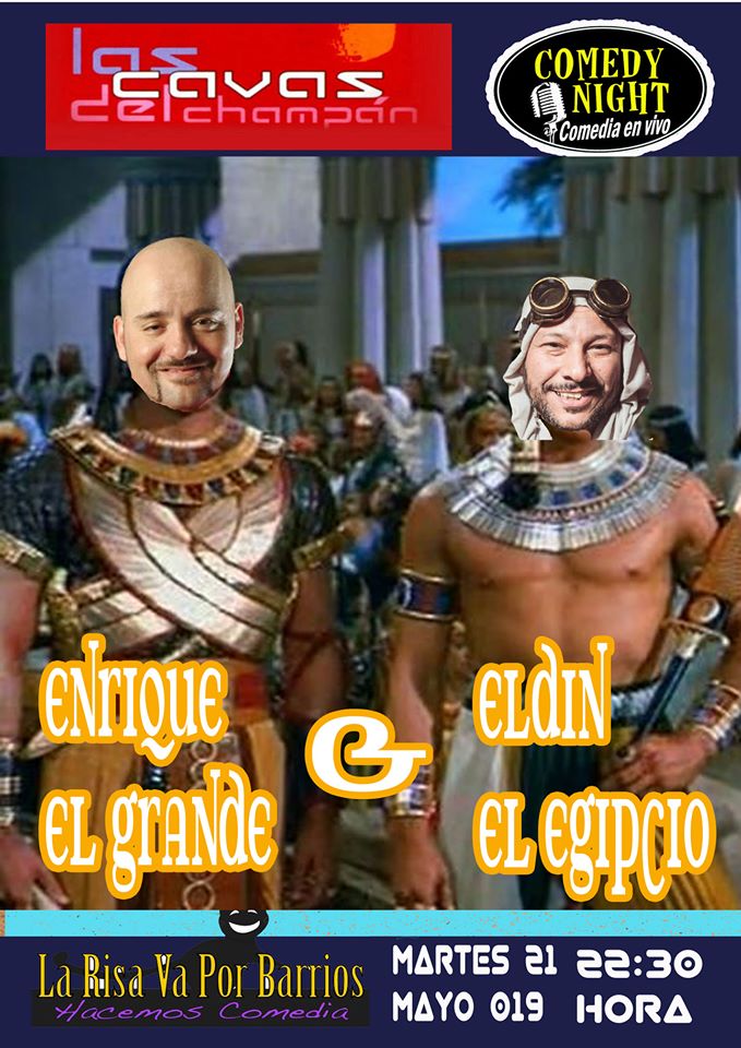 Las Cavas del Champán Enrique El Grande + Eldin El Egipcio Comedy Night Salamanca Mayo 2019