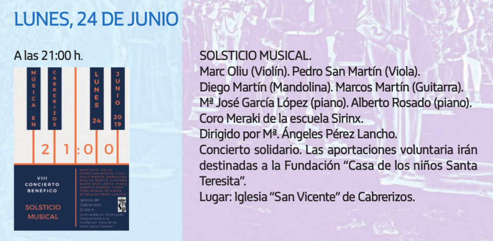 Cabrerizos Solsticio Musical Junio 2019