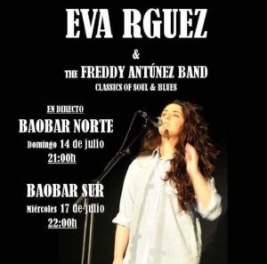 Baobar Sur Eva Rodríguez & The Freddy Antúnez Band Salamanca Julio 2019