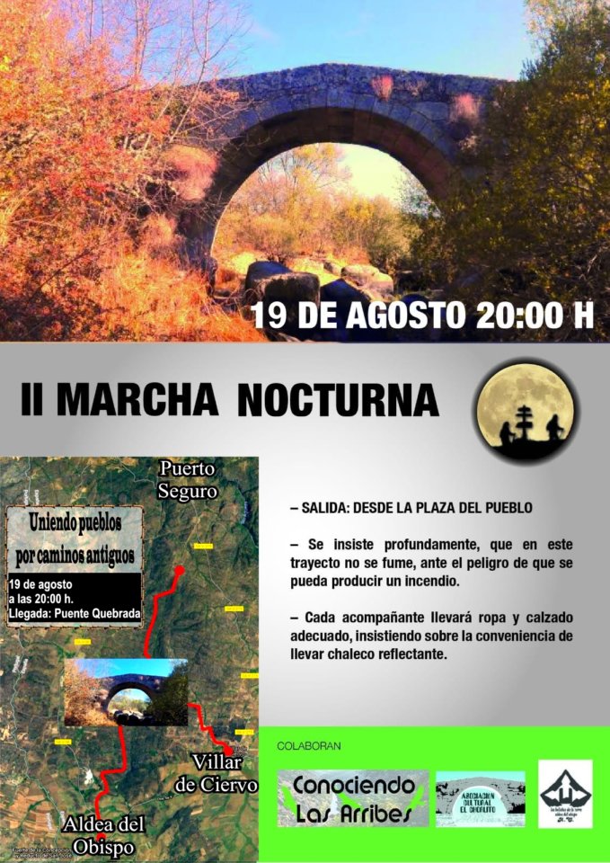 La Puente Quebrá II Marcha Nocturna Agosto 2019