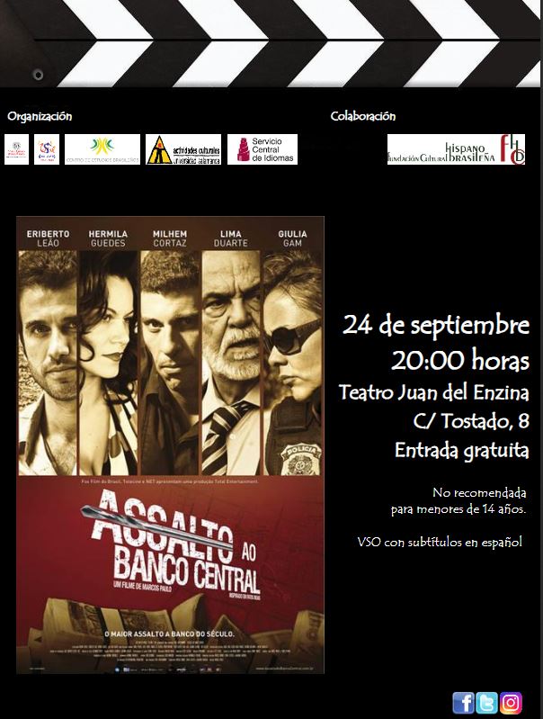 Aula Teatro Juan del Enzina Assalto ao Banco Central Salamanca Septiembre 2019