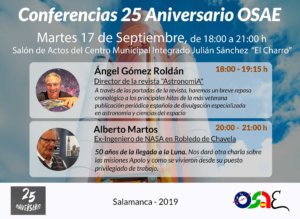 Julián Sánchez El Charro OSAE XXV Aniversario Salamanca Septiembre 2019