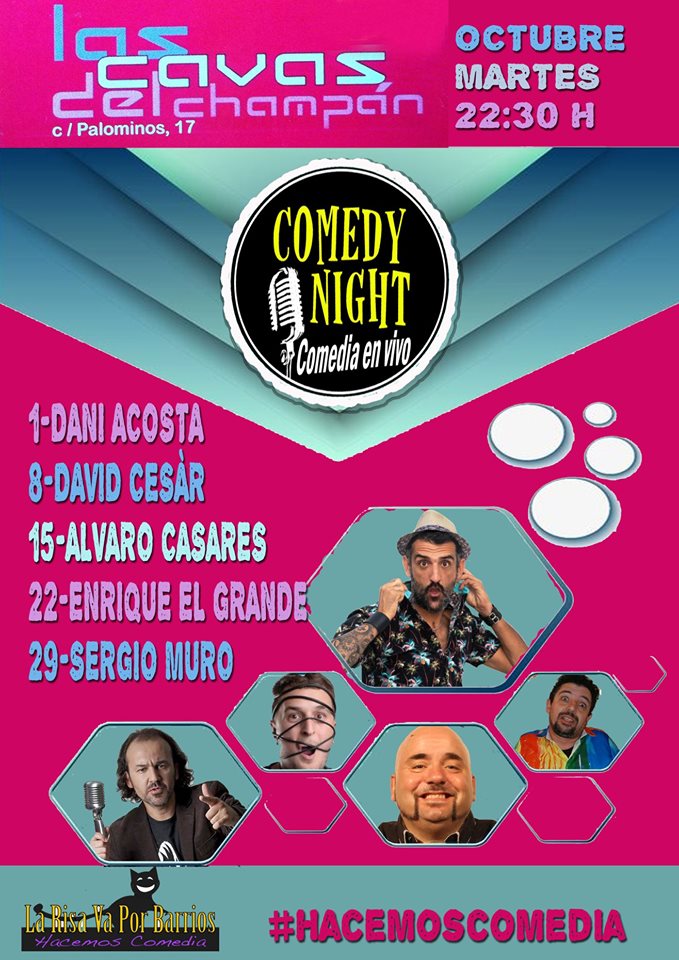 Las Cavas del Champán Comedy Night Salamanca Octubre 2019