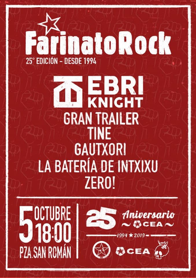 Plaza de San Román XXV Festival Farinato Rock CEA CES Salamanca Octubre 2019