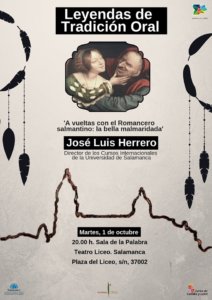 Teatro Liceo José Luis Herrero Ingelmo Ciclo Leyendas de tradición oral Salamanca Octubre 2019