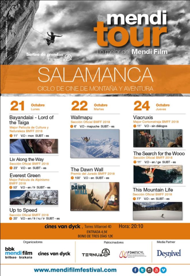 Cines Van Dyck Ciclo de Cine de Montaña y Aventura Salamanca Octubre 2019