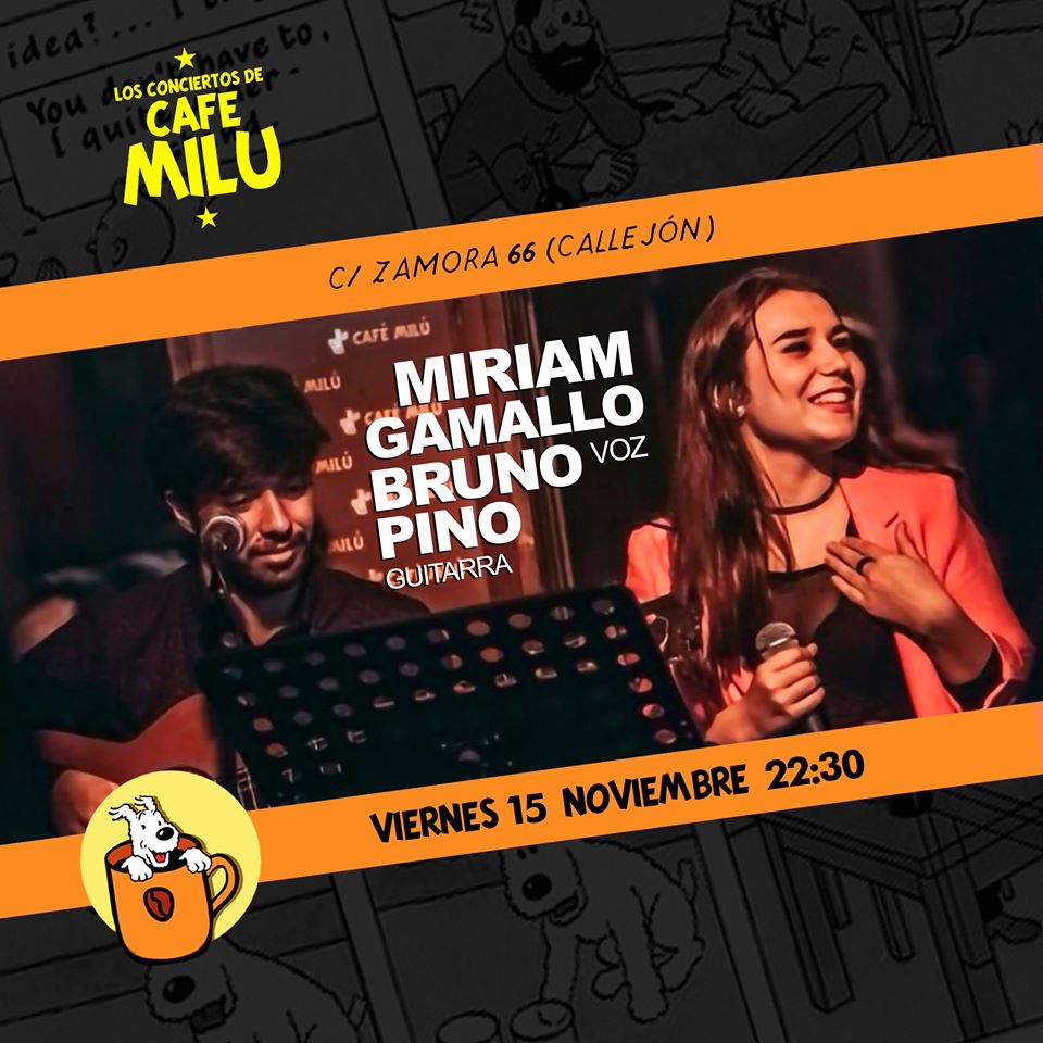 Café Milú Miriam Gamallo y Bruno Pino Salamanca Noviembre 2019