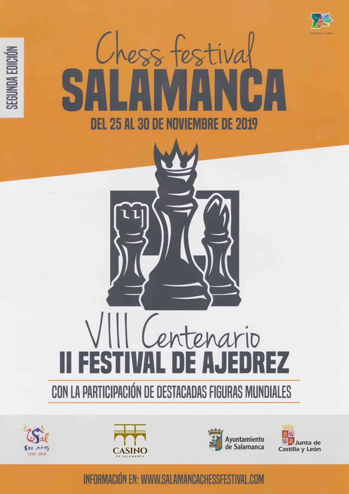Casino de Salamanca II Festival de Ajedrez Noviembre 2019