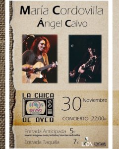 La Chica de Ayer María Cordovilla y Ángel Calvo Salamanca Noviembre 2019