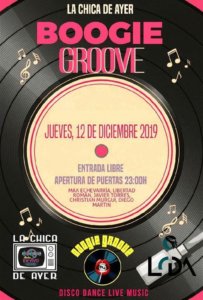 La Chica de Ayer Boogie Groove Salamanca Diciembre 2019