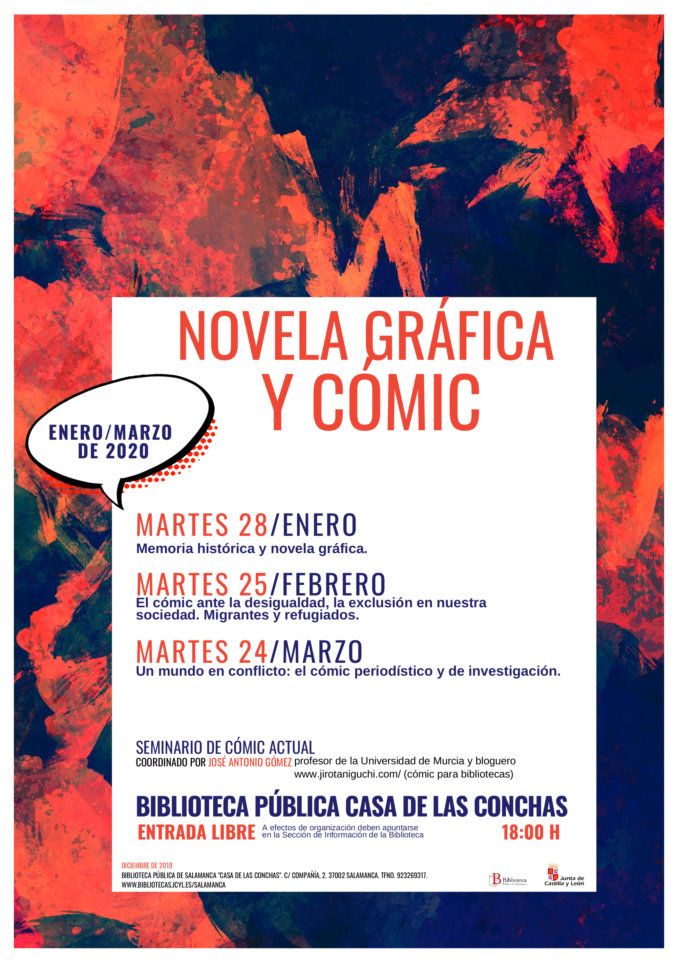 Casa de las Conchas Novela Gráfica y Cómic Salamanca Enero febrero marzo 2020
