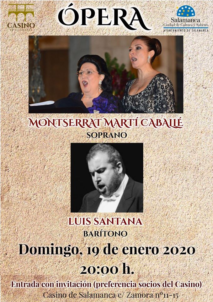 Casino de Salamanca Monserrat Martí Caballé + Luis Santana Enero 2020