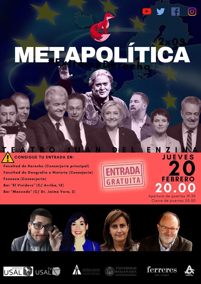 Aula Teatro Juan del Enzina Metapolítica Salamanca Febrero 2020
