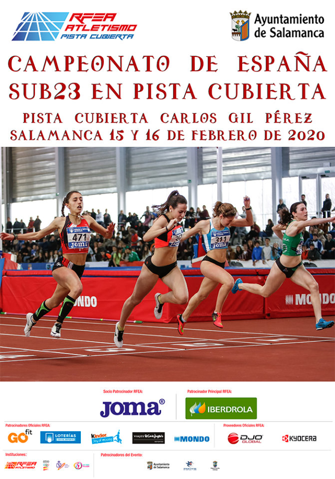La Aldehuela Campeonato de España Sub23 en Pista Cubierta Salamanca Febrero 2020
