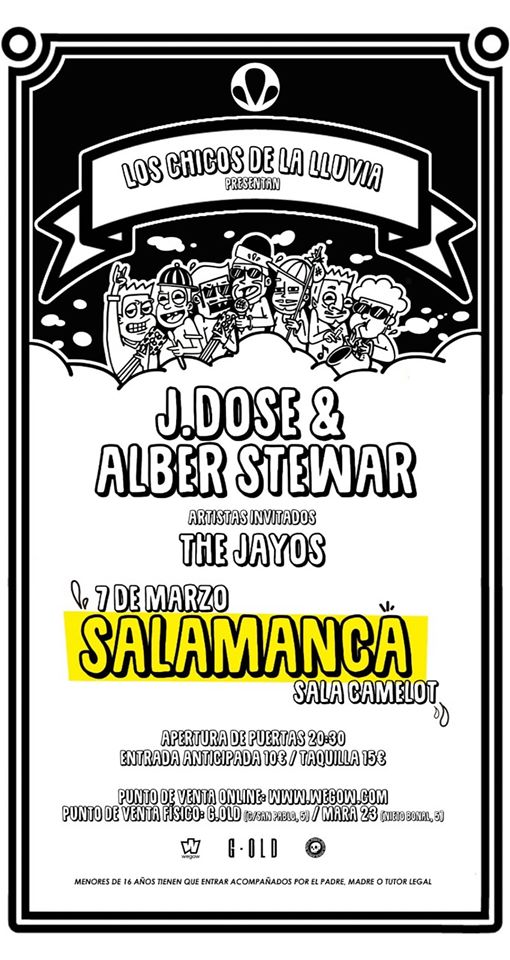 Camelot Javi Dose & Alber Stewart + The Jayos Salamanca Marzo 2020